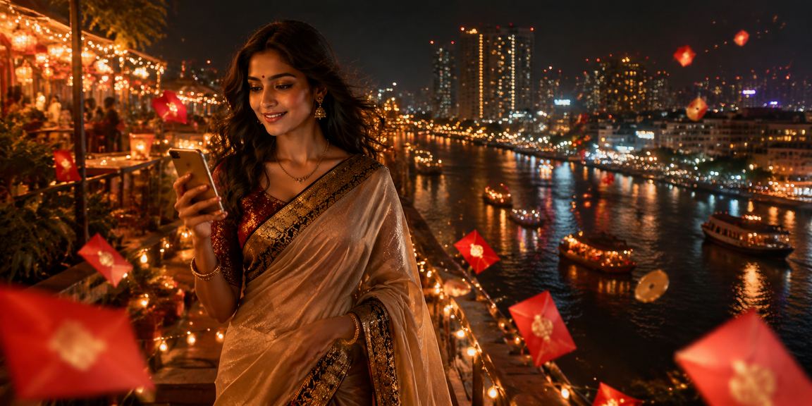 ঢাকার নাইট মার্কেটে রেড এনভেলপ বোনাস উৎসব