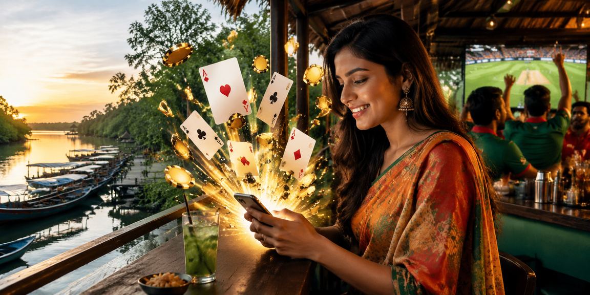খুলনায় মোবাইলে ক্রিকেট বেটিং উপভোগ করছেন বাংলাদেশি খেলোয়াড়