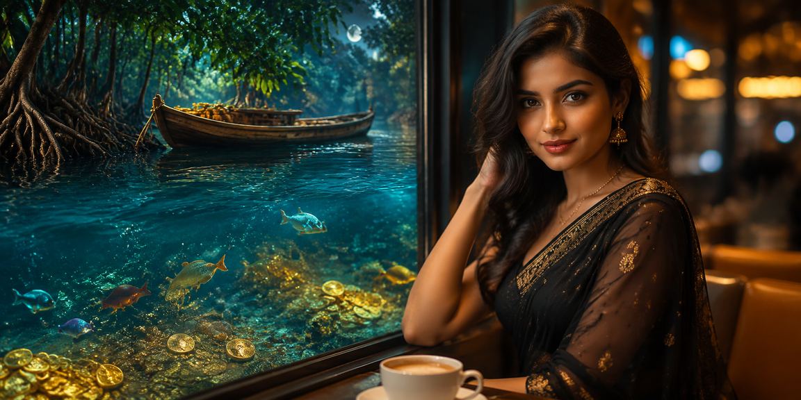 সুন্দরবন থিমের ফিশিং গেম মোবাইলে খেলছেন বাংলাদেশের খেলোয়াড়